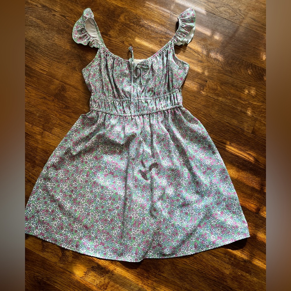 Altar'd State Floral Mini Dress with Ruffle Straps